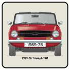 Triumph TR6 1969-76 (wire wheels) Coaster 3